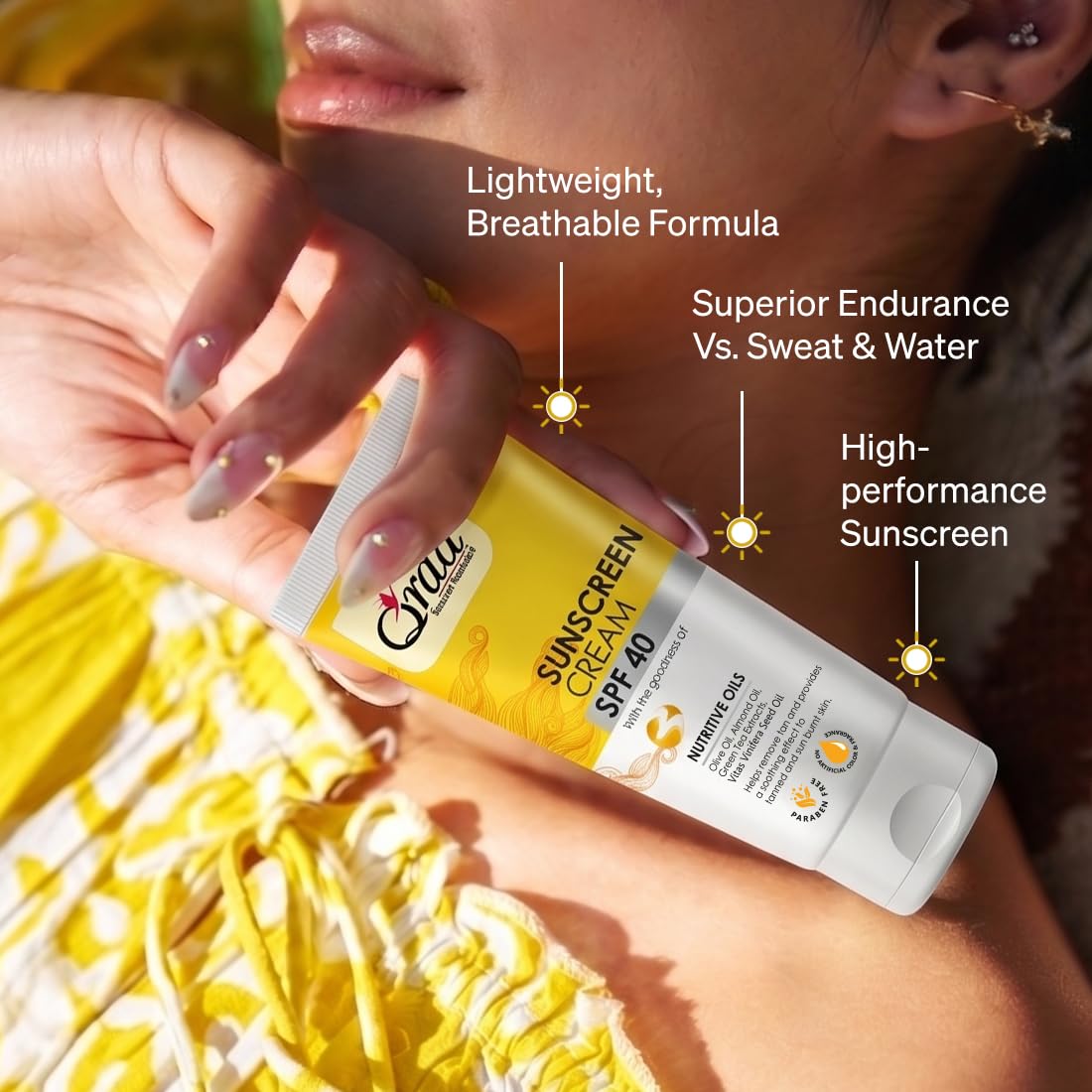 Qraa Sunscreen - SPF 40 PA++++ Sunscreen Cream SPF 40|Helps Remove Tan|Helps in Sun Burn| Pack Of 2 (200gm, 2) 1