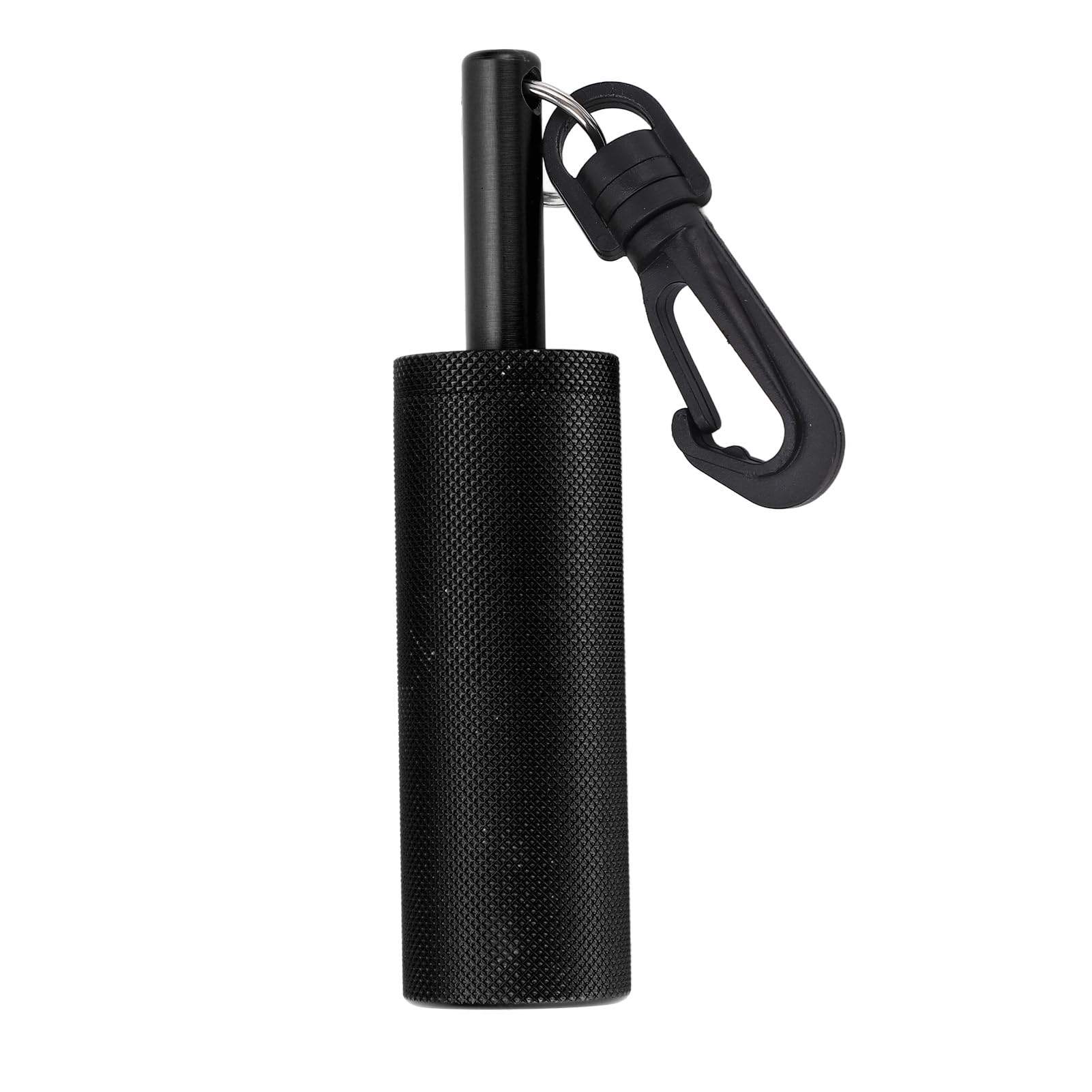 Scuba Rattle Stick, Aluminum Alloy Diving Rattle, 360 Degree Diving Pointer with Clip, Scuba Diving Underwater Shaker, Lightweight Noise Maker Signal Bell, Diving Safety Gear for (Black)