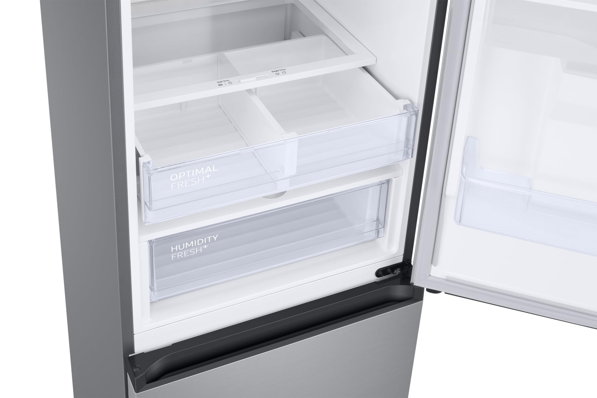 Samsung Réfrigérateur Combiné EcoFlex AI avec Distributeur d'Eau, WiFi, SpaceMax, Total No Frost, Moteur Digital Inverter Garanti 20 Ans, 386 L