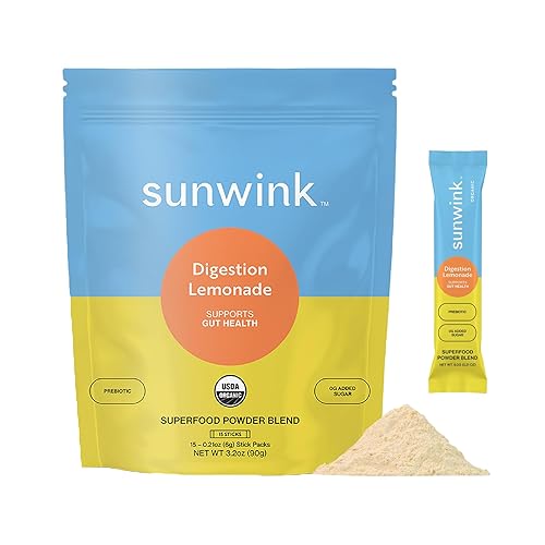 Sunwink - Digestion Lemonade Powder - Gut-Friendly Drink Mix with