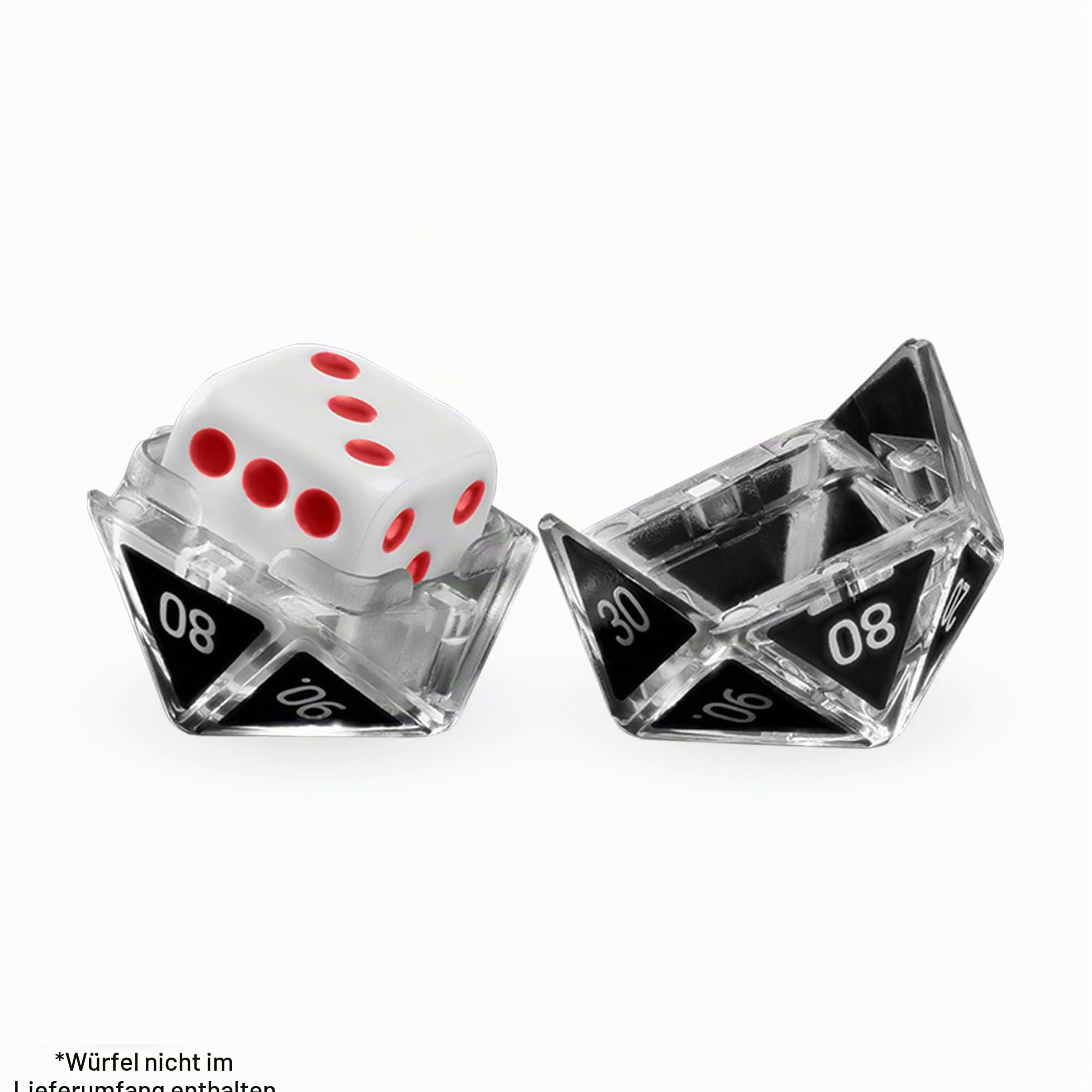 GoDice RPG Set - Verwandeln Sie GoDice (D6) in verbundene polyedrische Würfel für Online- und Offline-Rollenspiele. Kompatibel mit DND-Plattformen wie Roll20, Foundry & Discord | W20, W12, W100, W10, W8, W4 für Online- und Offline-Rollenspiele. Kompatibel