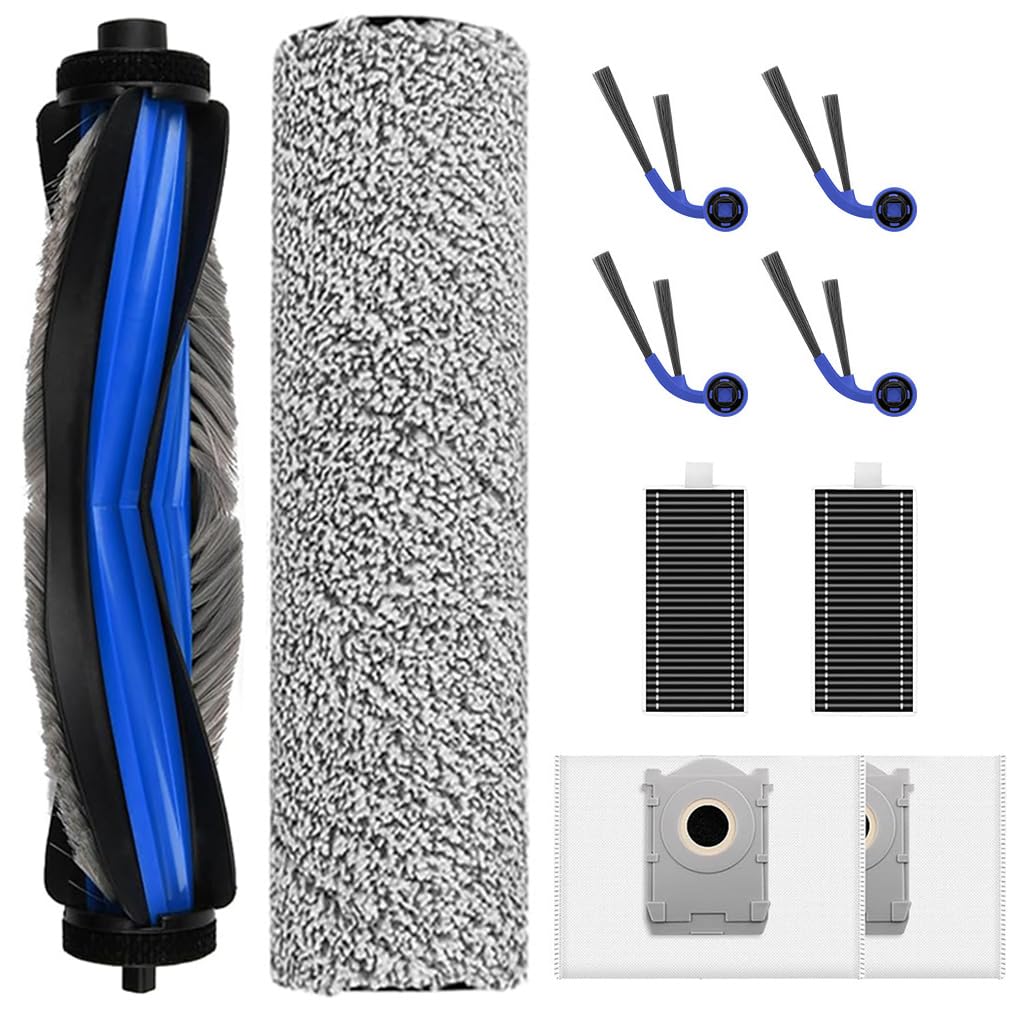 hasthip 10pcs replacement accessories kit for ecovacs deebot t80 omni | helps capture dust, refresh floors, replacement parts, brush, filter, pad and dust bag set, check model before use