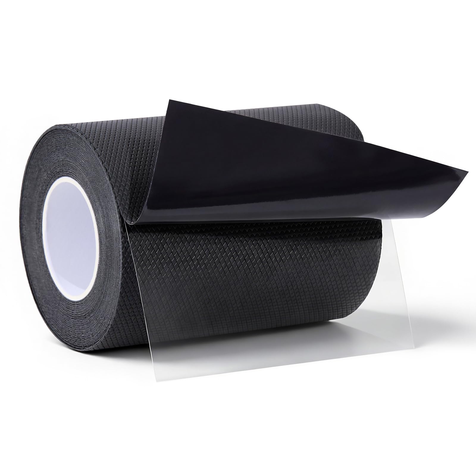 Ruban Antidérapant en Caoutchouc, Bande Grip Non Abrasive, Forte Adhérence, Résistant à l’Eau, Flexible et Facile à Couper pour Poignées, Outils et Équipements, 10 cm x 5 m, Noir