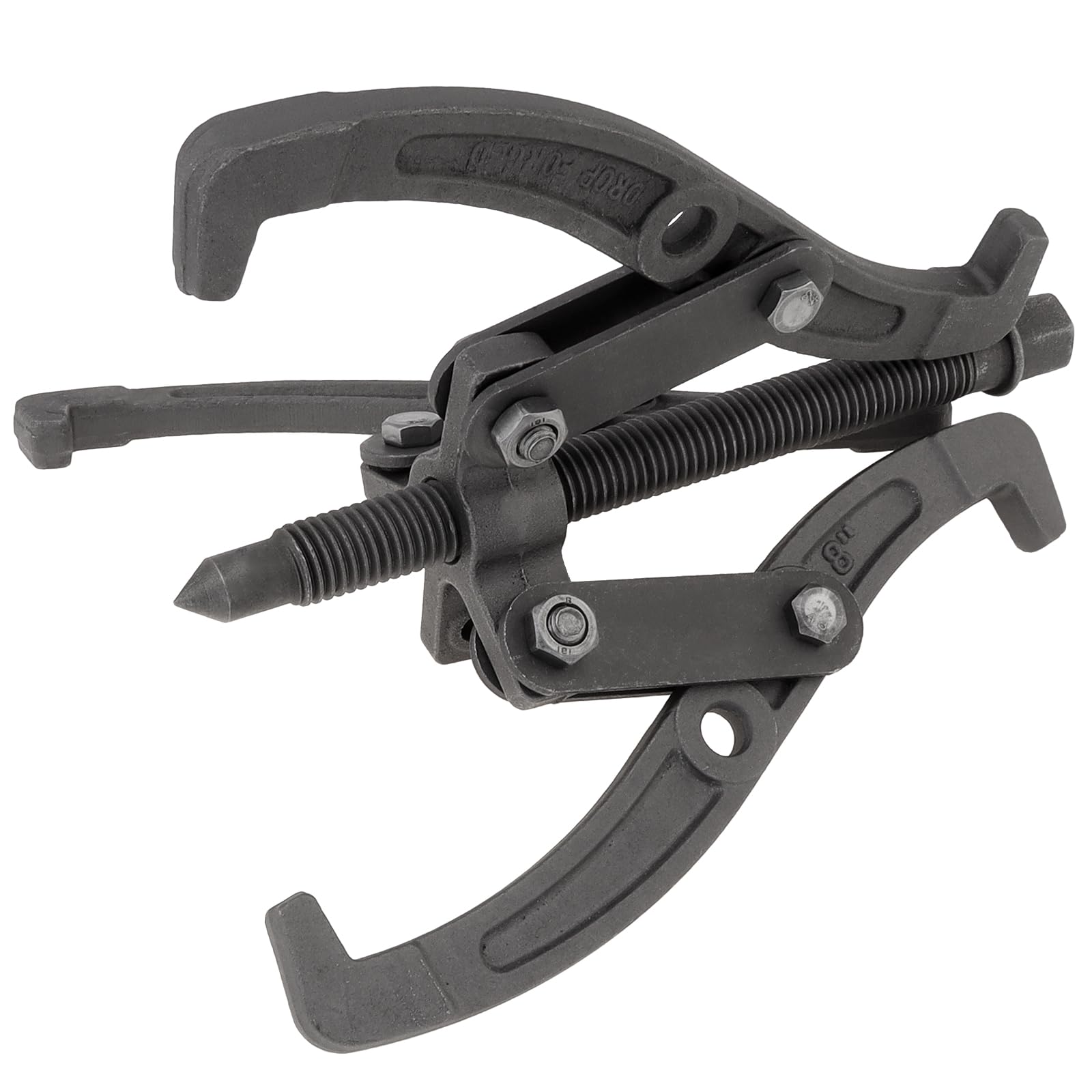 Kit de Extractor de cojinetes de 8 Pulgadas y 200 mm para extracción de poleas, Engranajes y Volantes con 3 mordazas, Juego de extractores de Engranajes Motor Tech de Alta Resistencia.