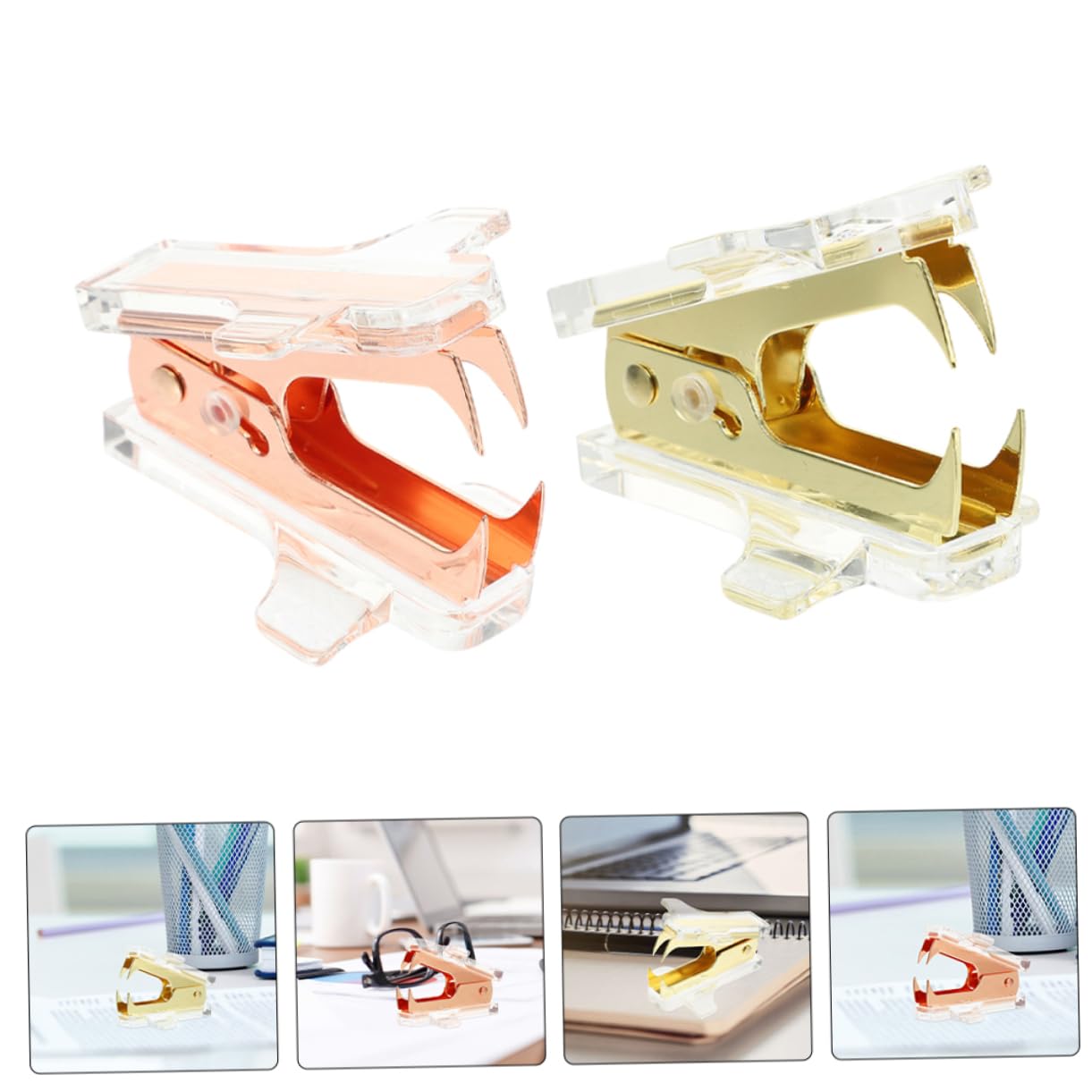 ARTIBETTER 5 Set Aircraft Styling Unghia Ufficio Strumento Di Rimozione Della Cucitrice Estrattore Levapunti Strumento Per Tirare I Punti Metallici Levapunti Manuale Metallo 2 Pezzi * 5