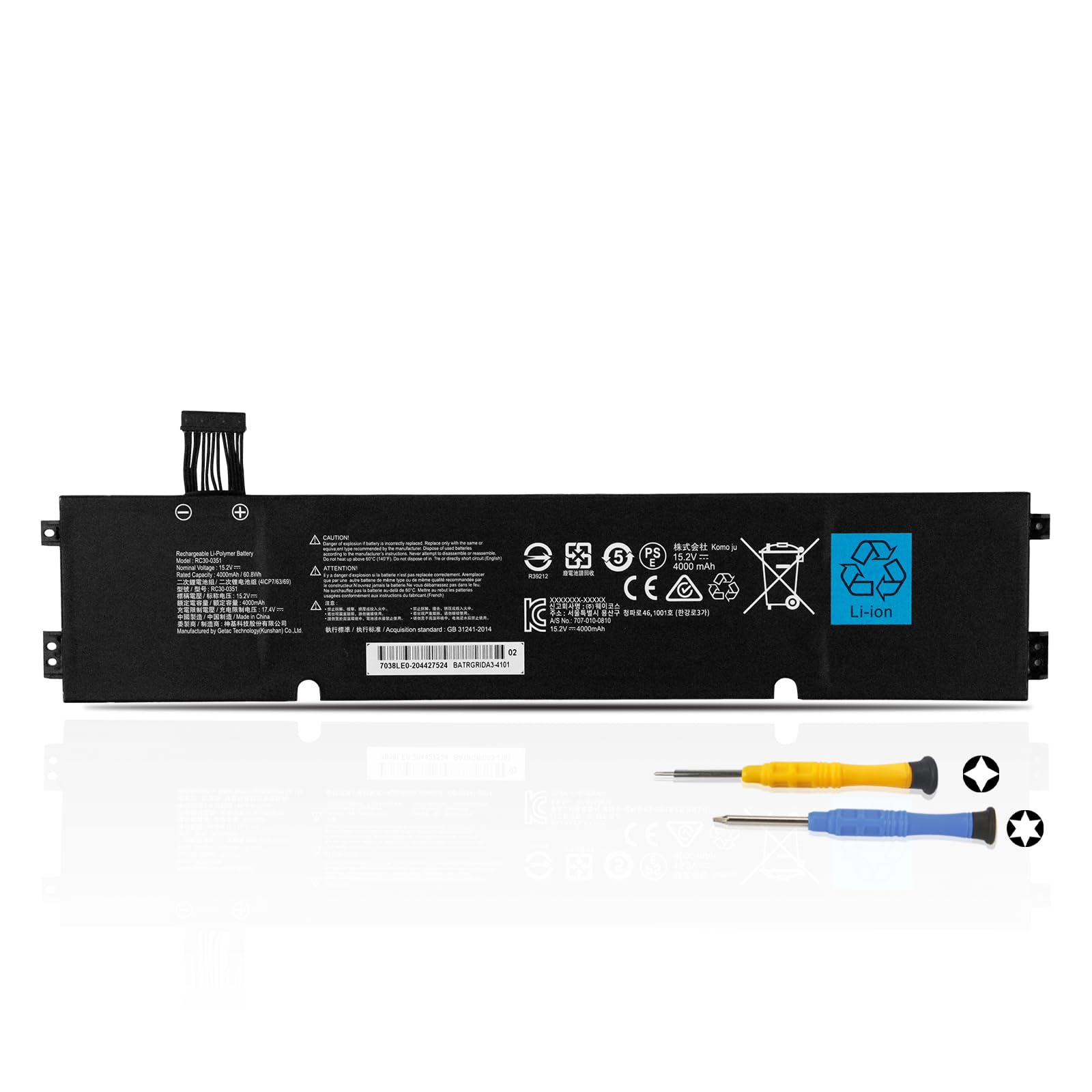 XITAIAN 15,48 V 74 Wh 4780 mAh C41N2208 reservebatterij voor Asus ROG Ally (2023) RC71L Gaming console