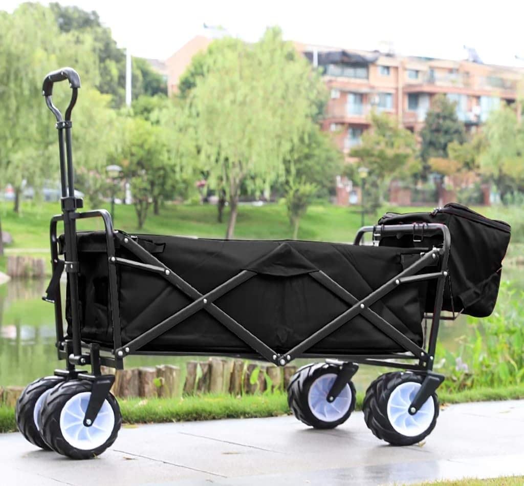 RAZZUM Large Hand Trucks,Household Shopping Carts, Folding Portable Carts, Outdoor Camera Carts, Small Trailers, Fishing Carts, Carts Household Shopping Carts, Foldable Trolleys/E