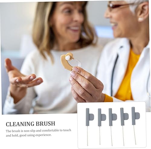 Miniatura 3 de Limpiador de cepillo de pelo 5 unids cepillo de limpieza Accesorios de limpieza Amplificador auditivo Suministro portátil de audífonos Limpiador