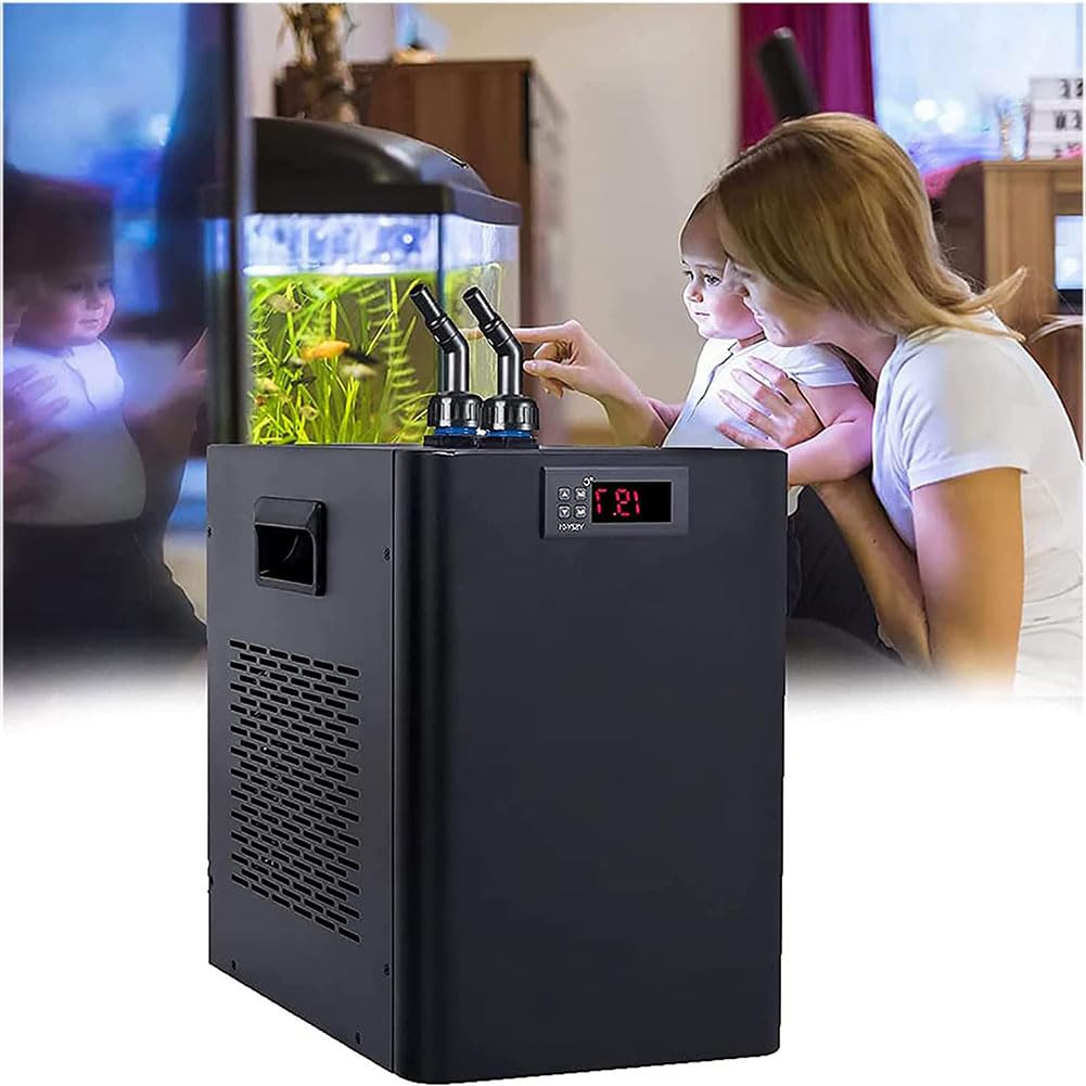 Enfriador de agua para acuario, enfriador y calentador de acuario, enfriador de agua para pecera con diseño especial silencioso, enfriador de acuario, refrigeración por compresor, para sala de estar
