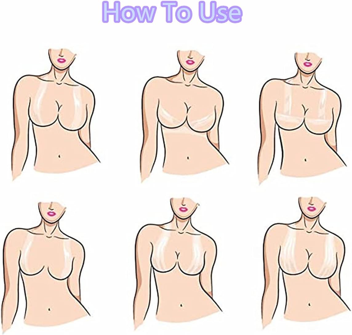 Invisible Bob Tape Breast Lift Tape Self Adhesive Body Tape Bra for Chest Boobs Lifting Push up Backless Bra Support Tape
