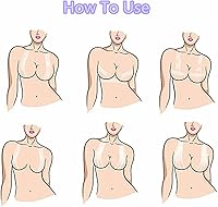 Vista 5 de Cinta invisible Bob para levantamiento de senos, cinta autoadhesiva para el pecho, levantamiento de senos, push up sin espalda, cinta de soporte