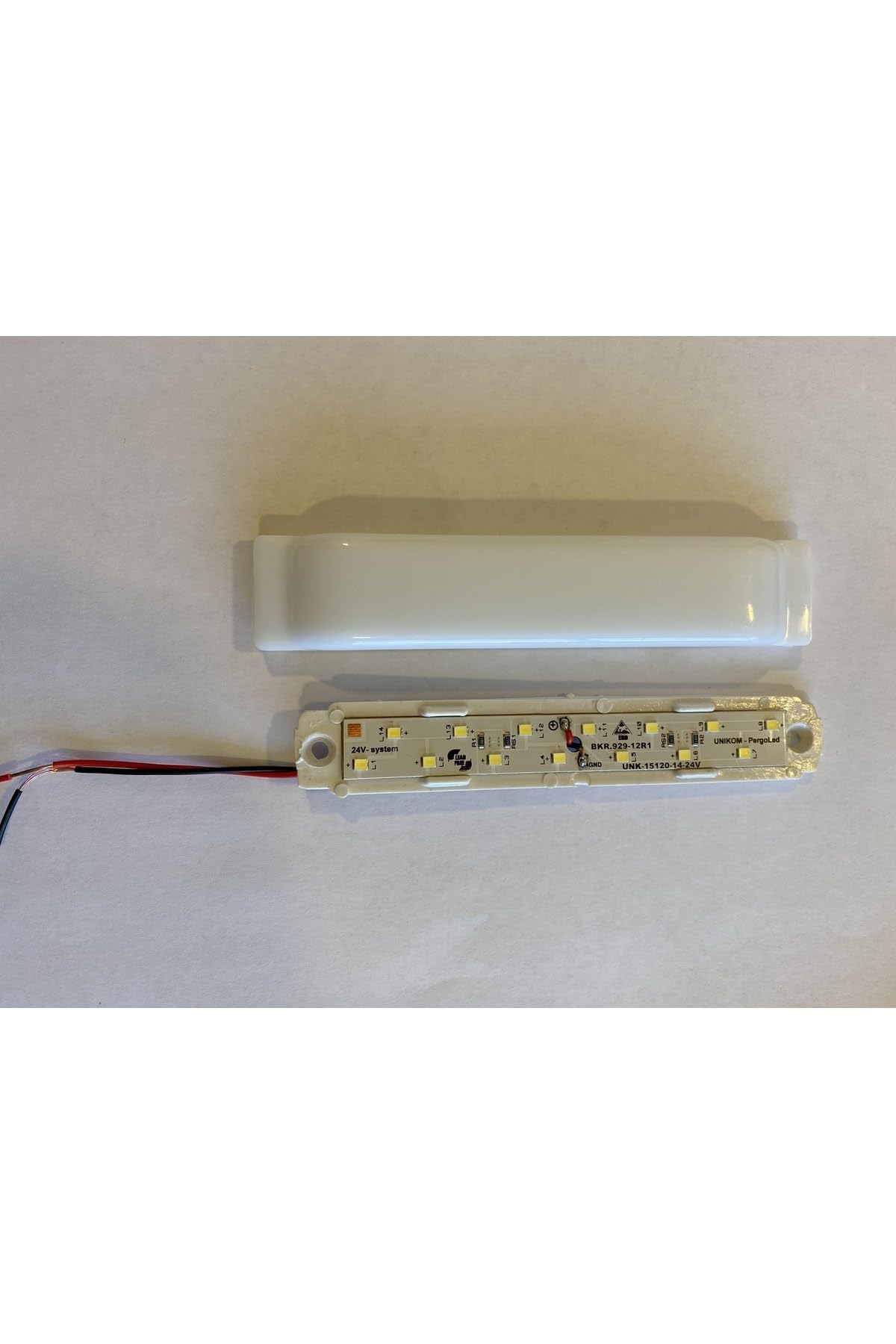 UNİKOM 10'lu Paket 24v Dekoratif Tente Led Aydınlatma Armatür Düz Taban - 15cm-gün Işığı