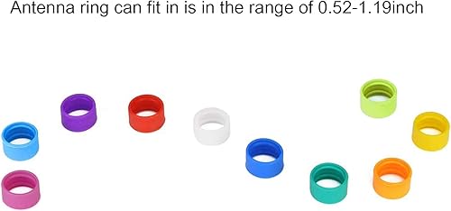 Miniatura 6 de Retevis Anillo de goma para antena de radio bidireccional, compatible con Retevis H-777 RT22 RT21 RT27 RT22S RB18 RT17 RT18 RT19 RT28 H-777S Walkie