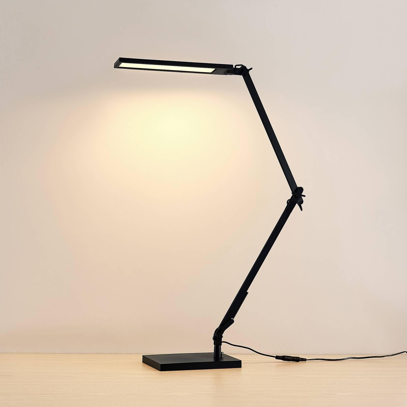 Lindby Lampada da tavolo LED dimmerabile (Moderno) colore Nero, ad es. Studio & Ufficio lampadina inclusa lampada scrivania a