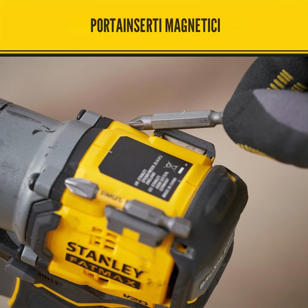 Visseuse a impacts BRUSHLESS 203 Nm - 18V - 3200 trs/min, 4200 cps/min, LED - Gamme V20 - STANLEY FATMAX, SFMCF830B-XJ