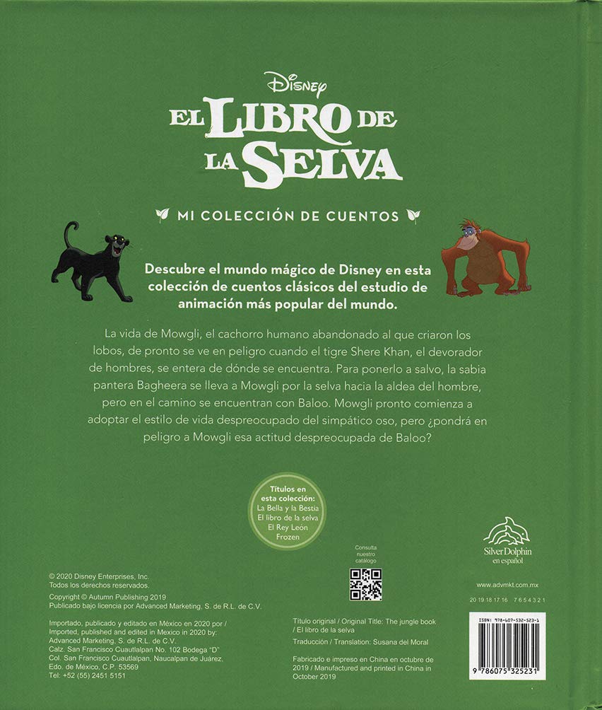 Cuento Infantil Mi Coleccion de Cuentos Disney: El Libro de la Selva