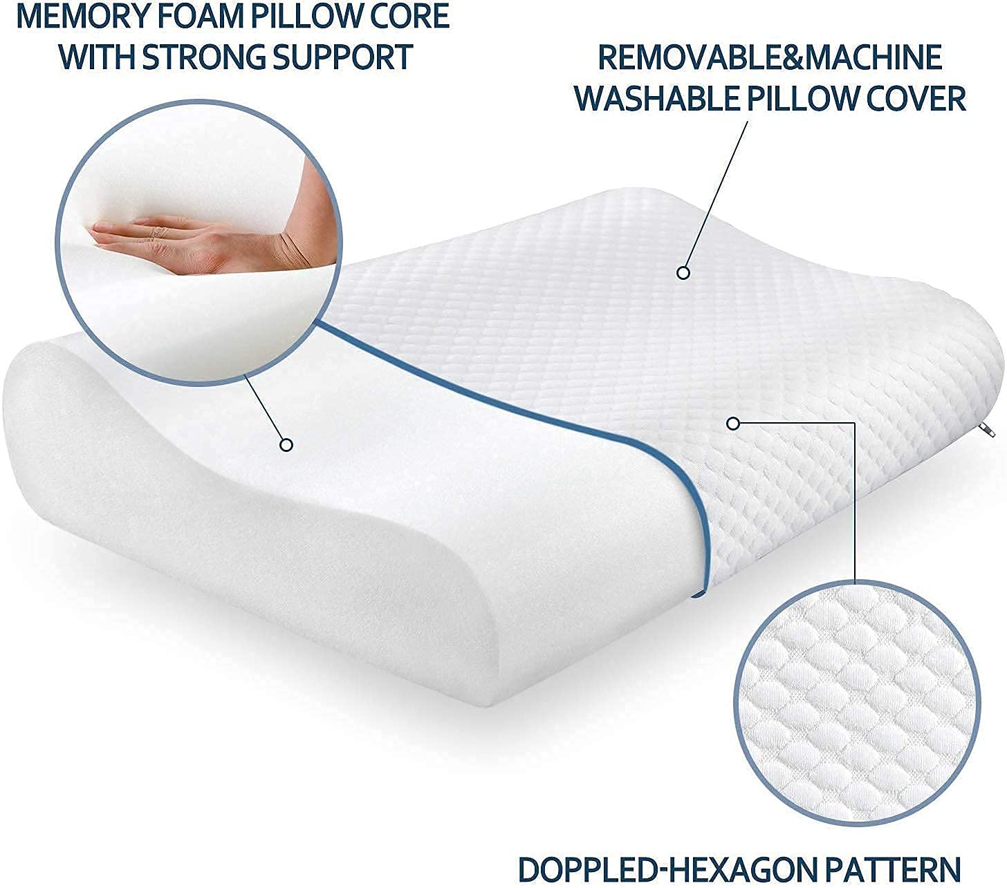 Aryamurti Orthopedic Memory Foam Bed Pillow for Sleeping 4