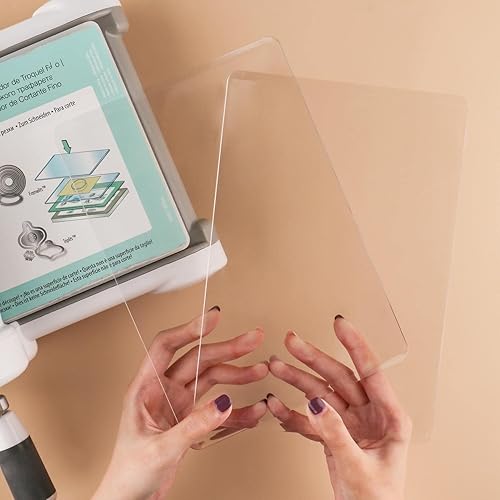 Miniatura 6 de BAOFALI 4 unidades2 pares de almohadillas de corte estándar para máquina de troquelar placas de corte de plástico de policarbonato transparente,