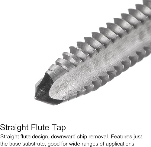 Miniatura 3 de HARFINGTON Juego de grifos y brocas, 10 # -32 UNF 2B recta flauta máquina de roscas de fresado de rosca, 0.157 in M35 cobalto de acero de alta