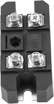 Single Phase Bridge Rectifier, 100A 1600V VRRM,4-Terminal High Power AC to DC Converter Module with Low Voltage Drop,Diode Bridge Rectifier Power Module for Industrial