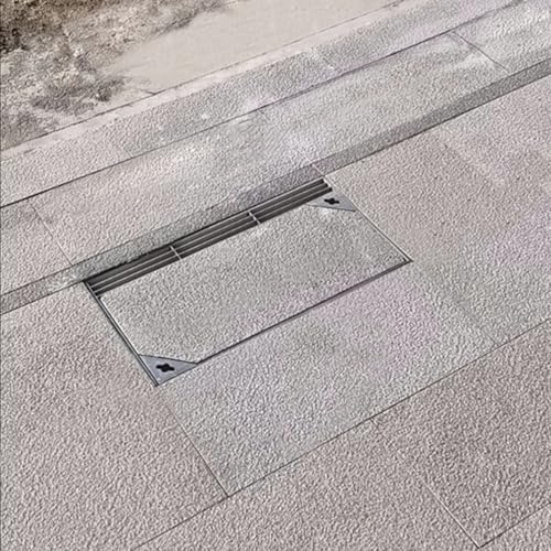 Couvercle de fosse septique haut de gamme inox 304 encastrable à carreler - 8