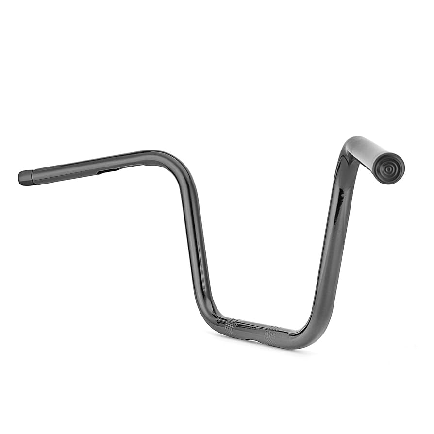 【VG】ウィリスタイ　SPライドライン Amazon | WSays グロスブラック 9インチ ライズ エイプ 1インチ