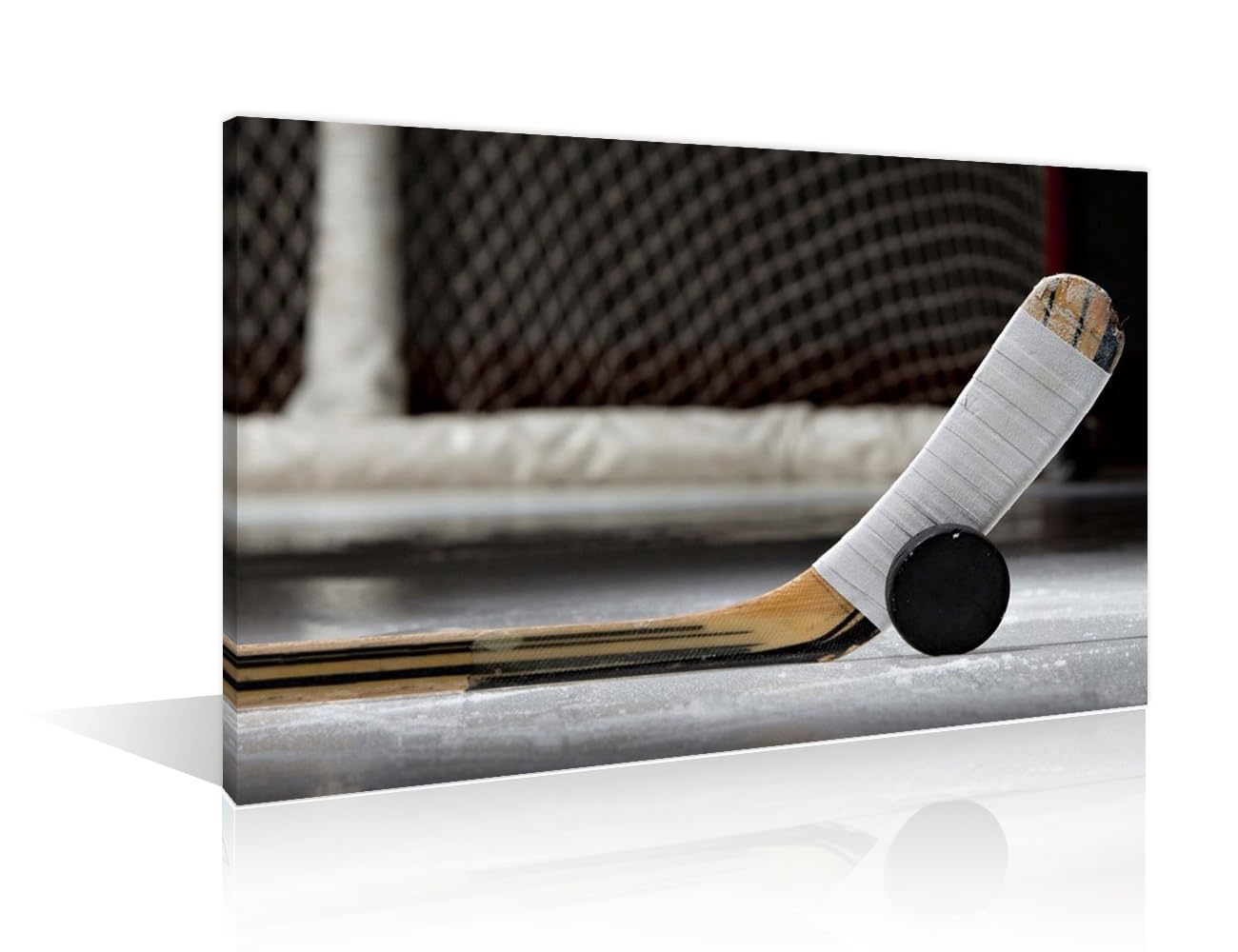 TISHIRON 1 Pieces Canvas Art Wall Decor Ice Hockey Bedroom Wall Art Stadium Pictures for Living Room Modern Ice Hockey Wall Painting Modern Wall Art Stretched and Framed Ready to Hang (12" Wx18 H) โ image 1