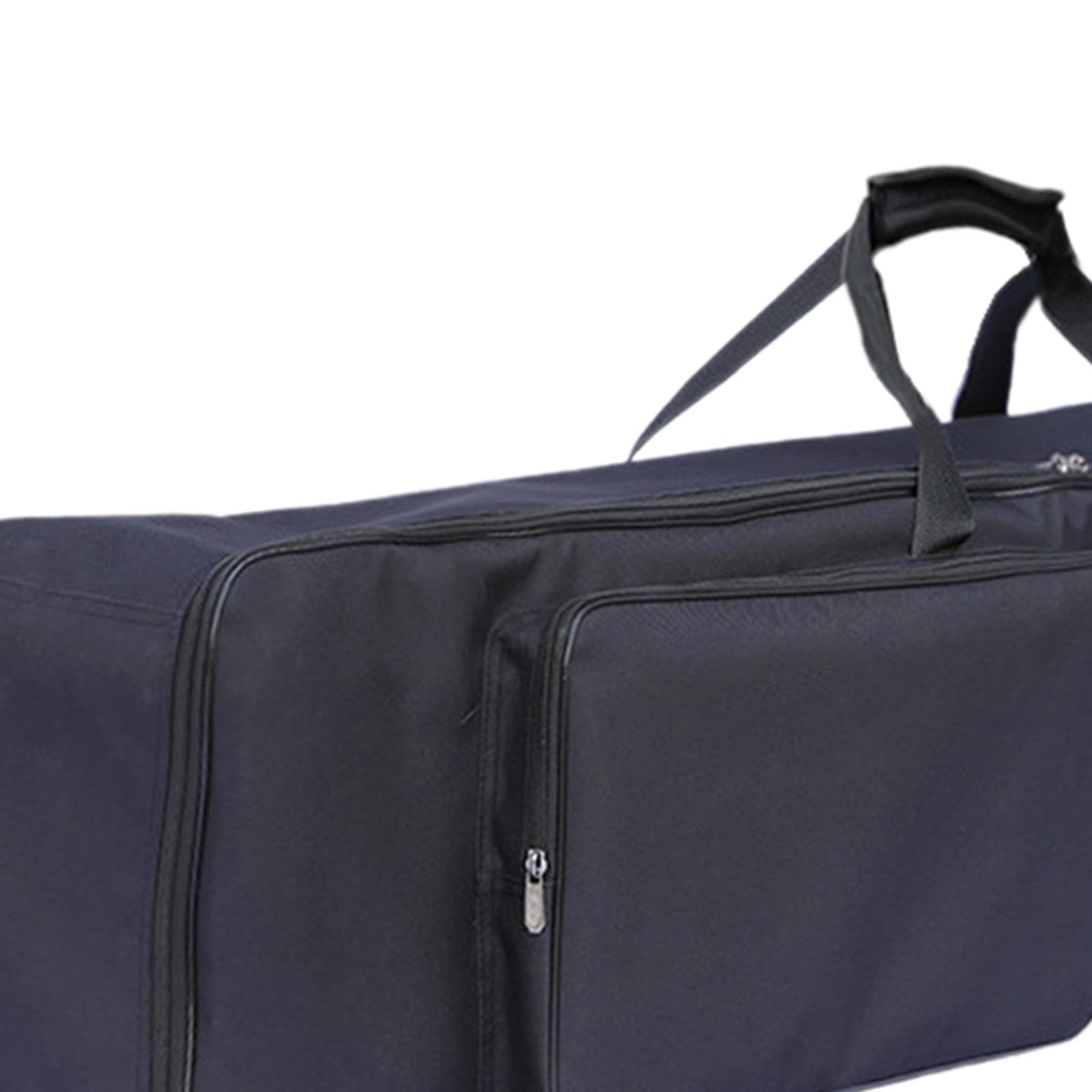 Funda para Teclado Bolso Mochila Eléctrica Acolchada Impermeable con Correas Ajustables de Tela Oxford Y Bolsillos Adecuada, C