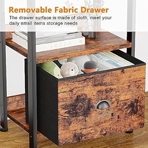 Furologee5tierbookshelfwithdrawertallnarrowbookcasewithshelveswoodandmetalbookshelvesstorageorganizerindustrialdisplaystandingshelfunitforbedroomlivingroomrusticbrown Urban Country Home Decor Furologee 5 tier bookshelf with drawer tall narrow bookcase with shelves wood and metal bookshelves storage organizer industrial display standing shelf unit for bedroom living room rustic brown urban country home decor