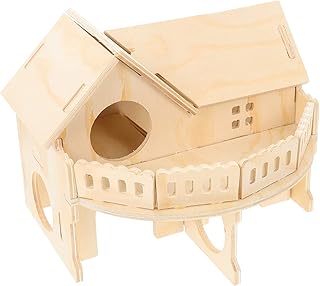 balacoo Hamster House pet Bridge House Guinea Pig House Hamster Wood House Hamster cage Wood Hamster Wood cage Squirrel Hideout Hamster Bed Toy Hamster Wooden Pet Nest Bed nest Chinchilla