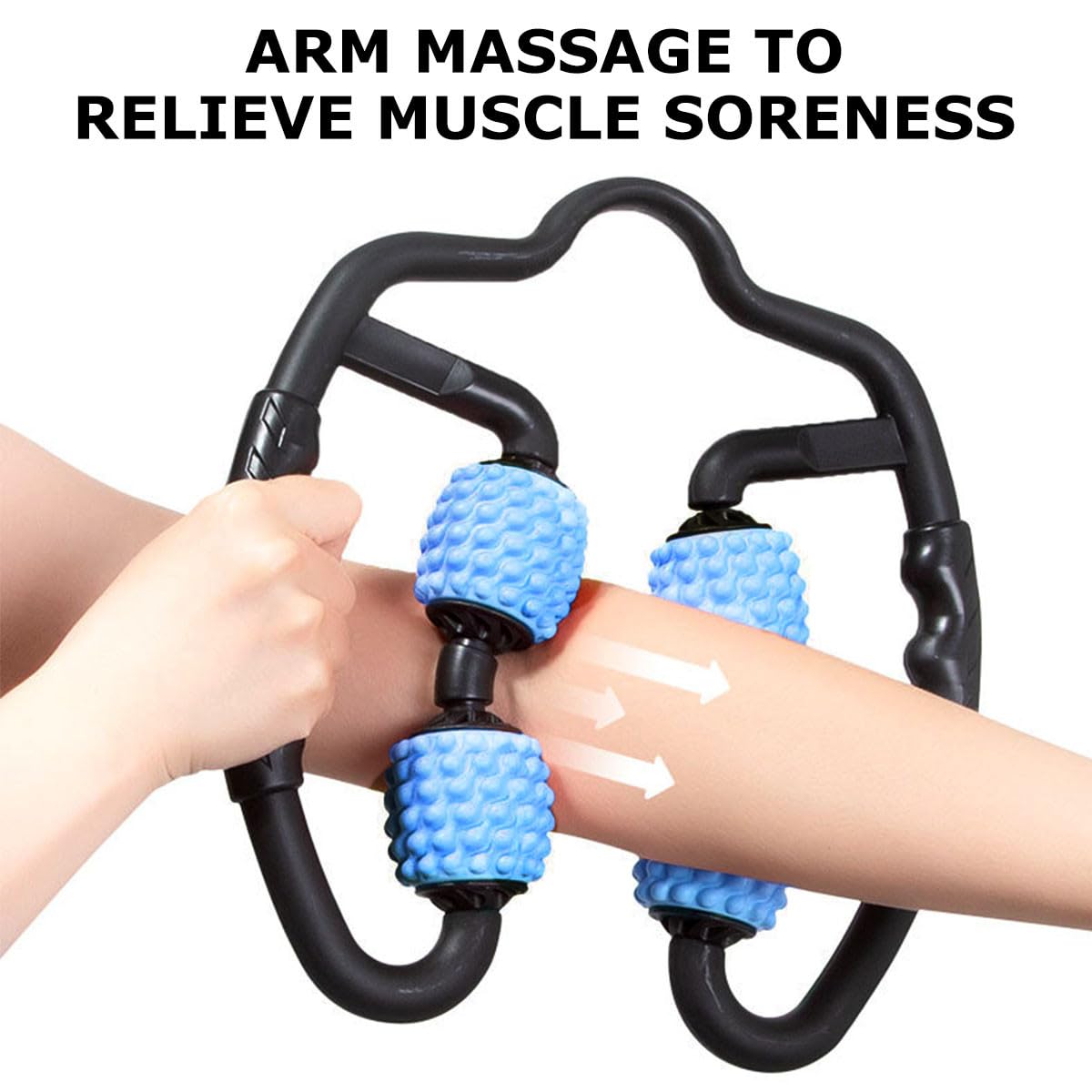 Hemobllo Rullo Massaggiante Portatile per Muscoli Gambe Staffa Elastica Regolabile, Massaggiatore Rilassante per Polpacci e Fitness Gambe, Strumento per Massaggi Drenanti e Sollievo Dolori