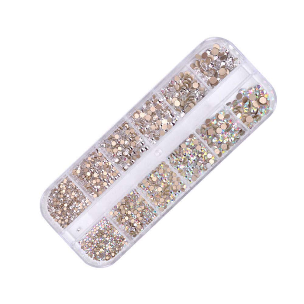 1440pc Crystal Nail Decorate Rhinestone Flat Back Stone Glitter Diamond Nail Art Tools (01)-image-41