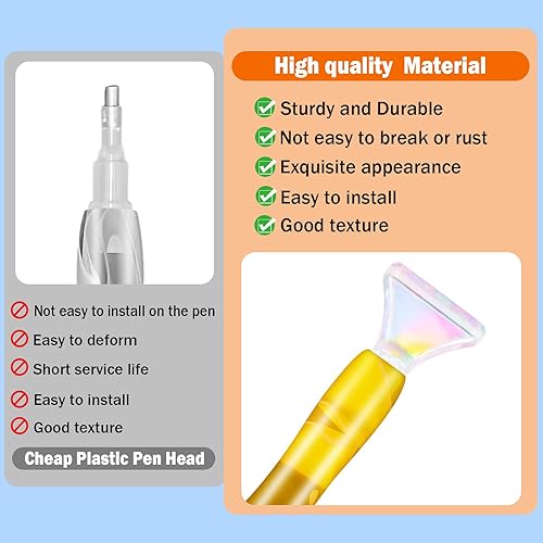 Miniatura 5 de DoreenBow 21 bolígrafos de pintura artística de diamante 5D, herramientas de pintura de arte de diamante, kit de herramientas de pintura de arte de