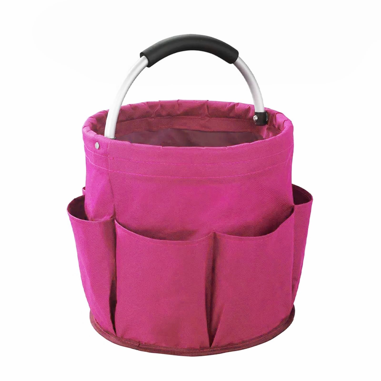 Universal-Reinigungs Caddy, Putzmittel Organizer, Faltbare Gartentasche Aufbewahrungsbox Gartenwerkzeuge Tasche, Putzmittel Organizer für Aufbewahrung im Badezimmer Reisen Gartenarbeit (Rosa)