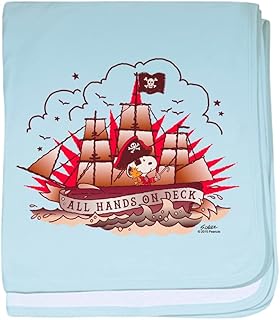 CafePress Peanuts All Hands On Deck Baby Blanket, Super Soft Newborn Swaddle