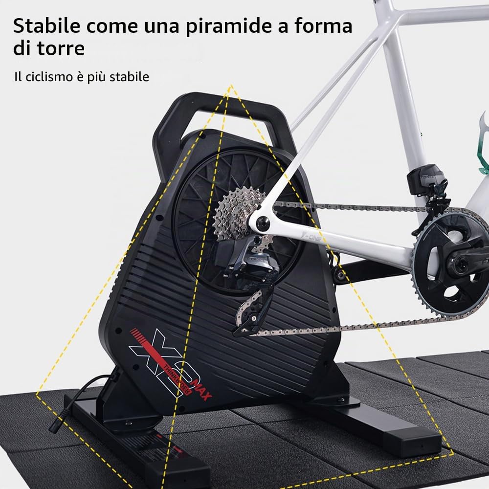 ThinkRider X2Max, Allenatore per Bici Intelligente Unisex, Nero，Smart Trainer