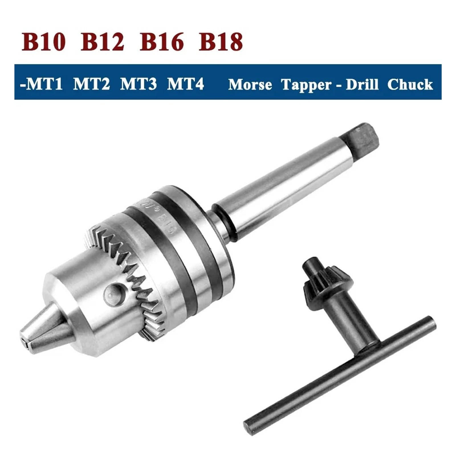 Narzędzia tokarskie B10 B12 B16 B18 0.6-6/1-10/1-13/3-16/5-20mm uchwyt wiertarski Morse'a uchwyt wiertarski Arbor tokarka CNC wiertarka(MTB,MT4-B16 (3-16mm))