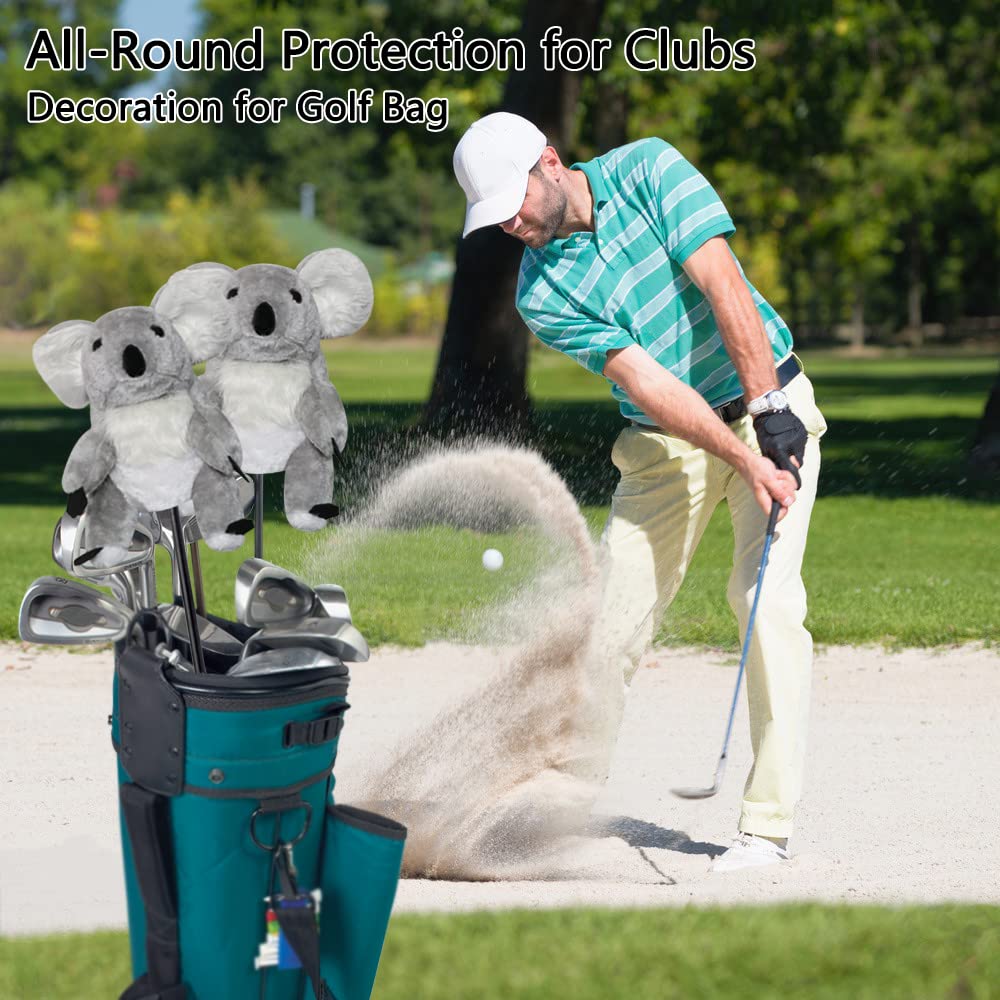 LeFeng - Copritesta da golf con animali da golf, divertente collezione per conducenti e fairway, protezione per mazze da golf carine e morbide