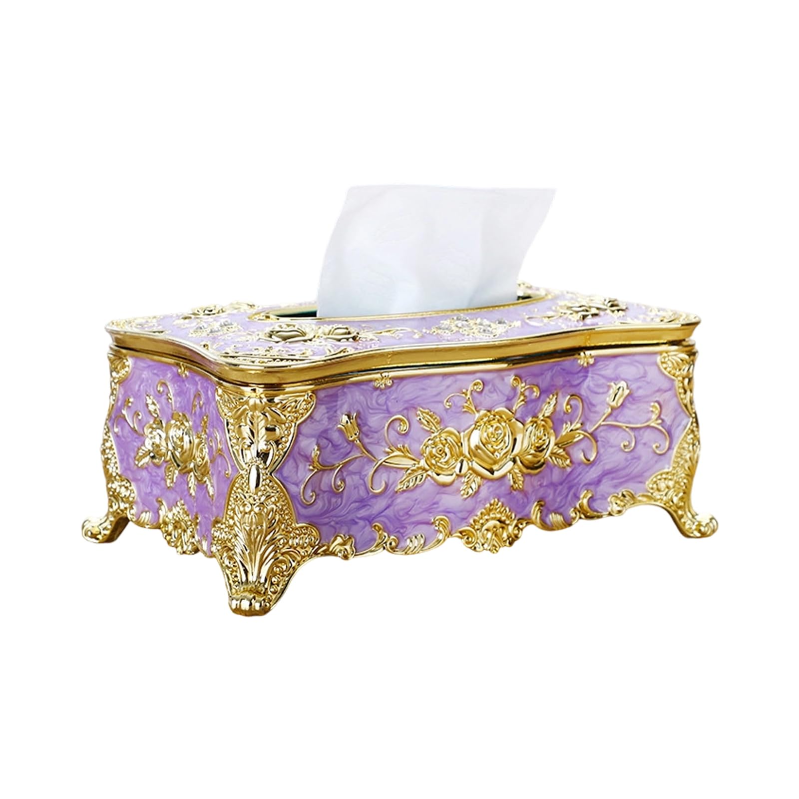 Modern Tissue Storage Container Sturdy ABS Materials for Countertop Placement ABS Tissue Holder