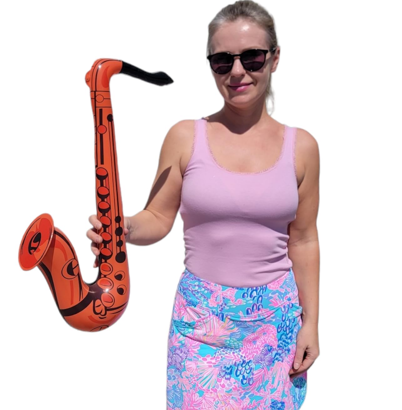 Jouet Gonflable Pour événement 12 Saxophones Gonflables - Accessoire De Fête, Décoration Scène, Animation Musicale Pour Enfants
