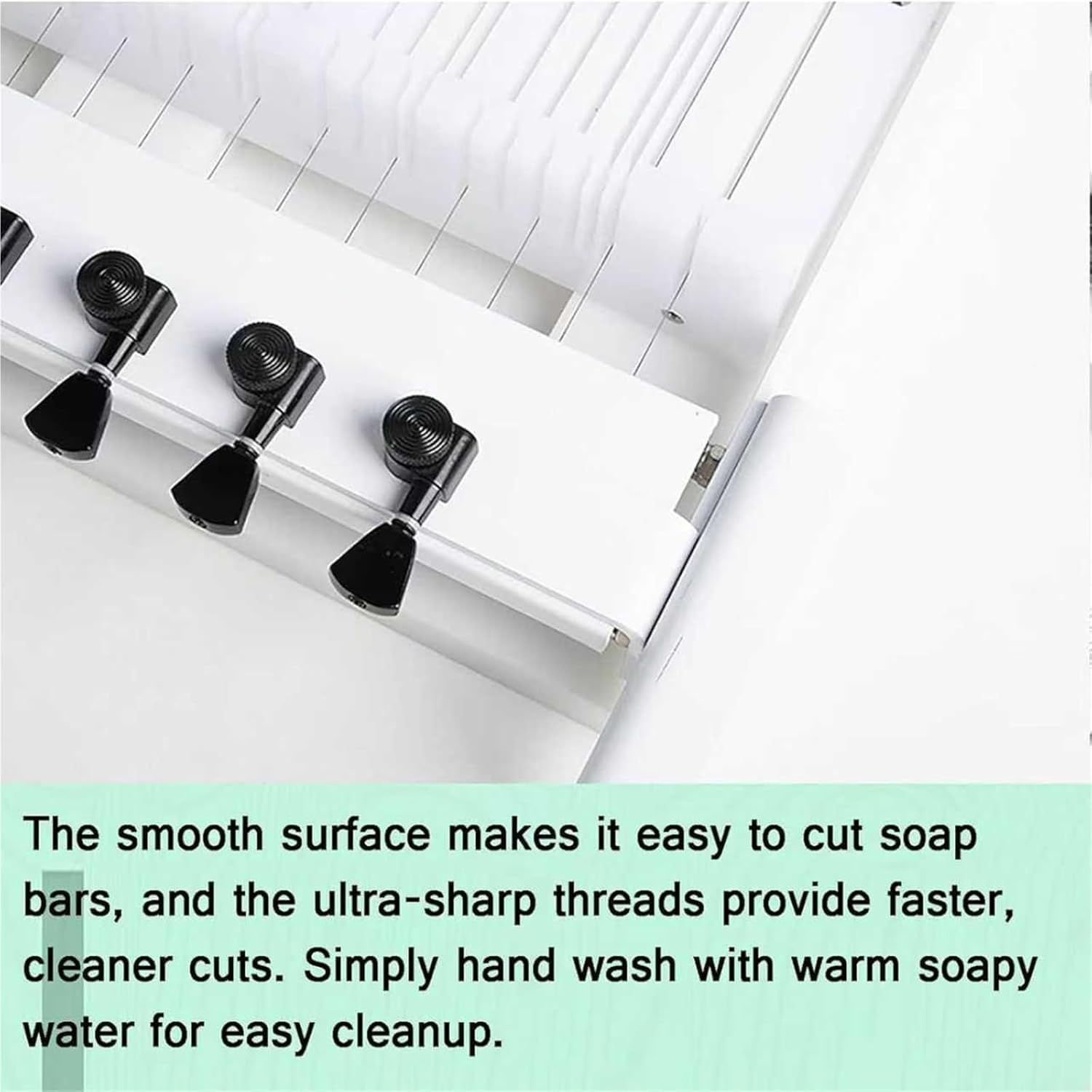 Questa Macchina per Tagliare Il Sapone Fatta a Mano, Taglia Sapone a più Fili, Dimensione di Taglio Regolabile 2/2,5/3 cm, Taglia Sapone di precisione, affettatrice per Sapone, panetti, cand
