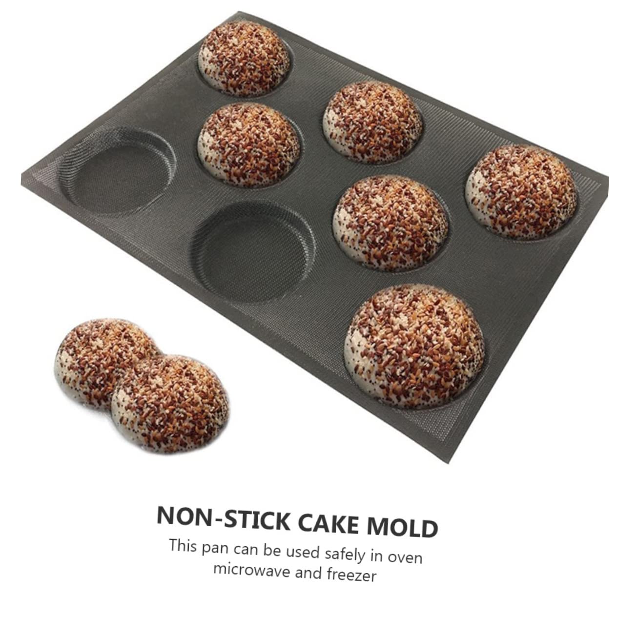 HEMOTON 4pièces Moule à Silicone Non-adhésif Utilisation Sûre Au Four - Et Congélateur Pour Burger Buns Accessoire De Cuisine Pratique