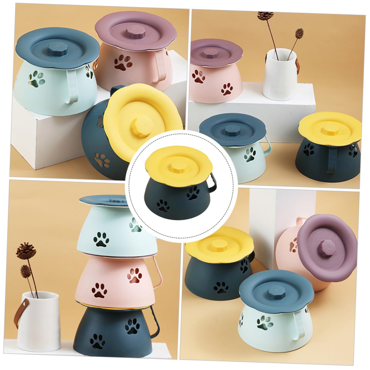 FRCOLOR 1 Pc Heavy Duty Plastic Baby Potty Cover Elder Urinal Pot Hand Carry Spittoon for Household Use