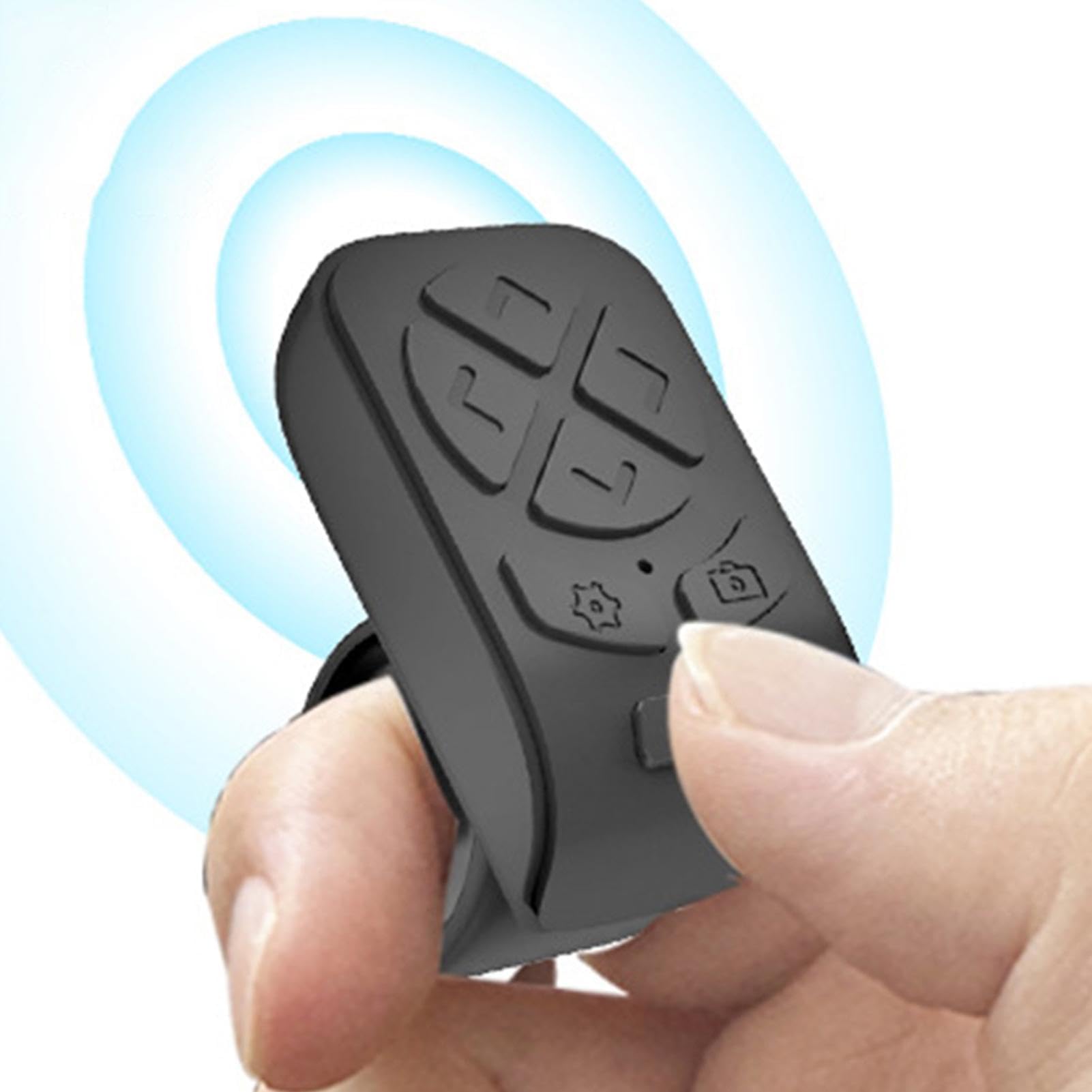 Phone Remote Control, Wireless Scroll Ring, Video Recording Scroller Ring Phone Remote Scroll Button, Camera Shutter Selfie Button Music Control Ring, Stable for Photography Short Video