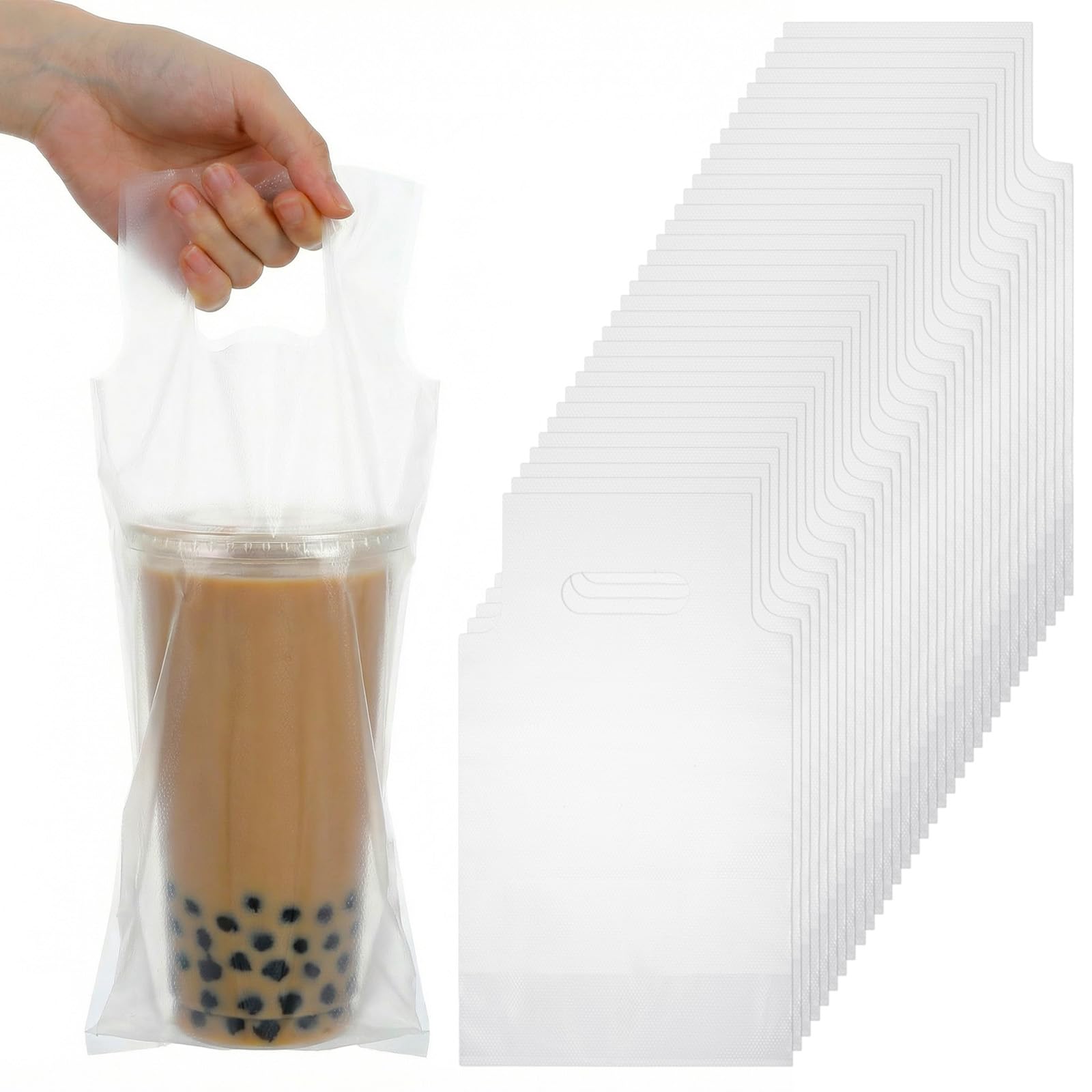 Porte-gobelets en plastique avec poignée x1000 pour café et jus