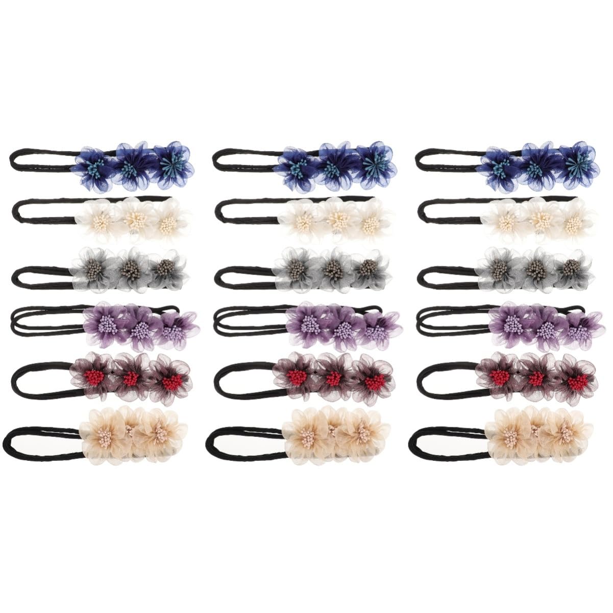 FRCOLOR 18stücke Teiliges Haarknoten-maker Für Frauen Blumen-haaraccessoires Einfach Zu Tragender Haarknoten-styler Für Verschiedene Frisuren Leicht Und Modisch
