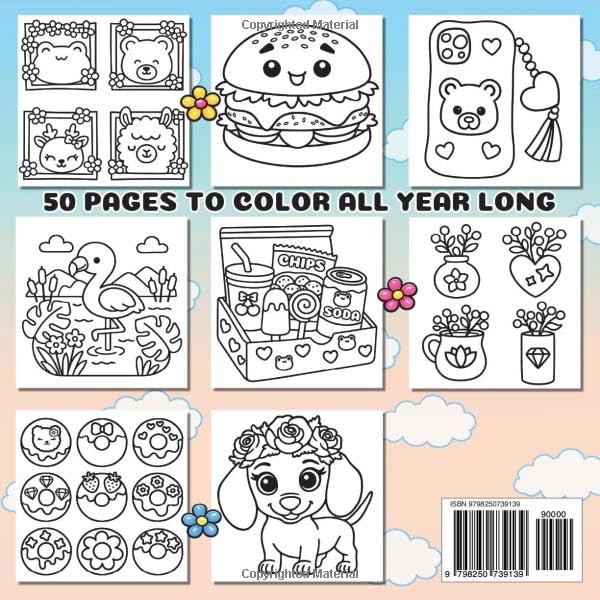 Mellow Moments: Cozy Coloring Book for Adults, Teens, and Kids Featuring Simple Cute illustrations for Relaxation and Stress Relief (Cute and Comfy Coloring) image 3