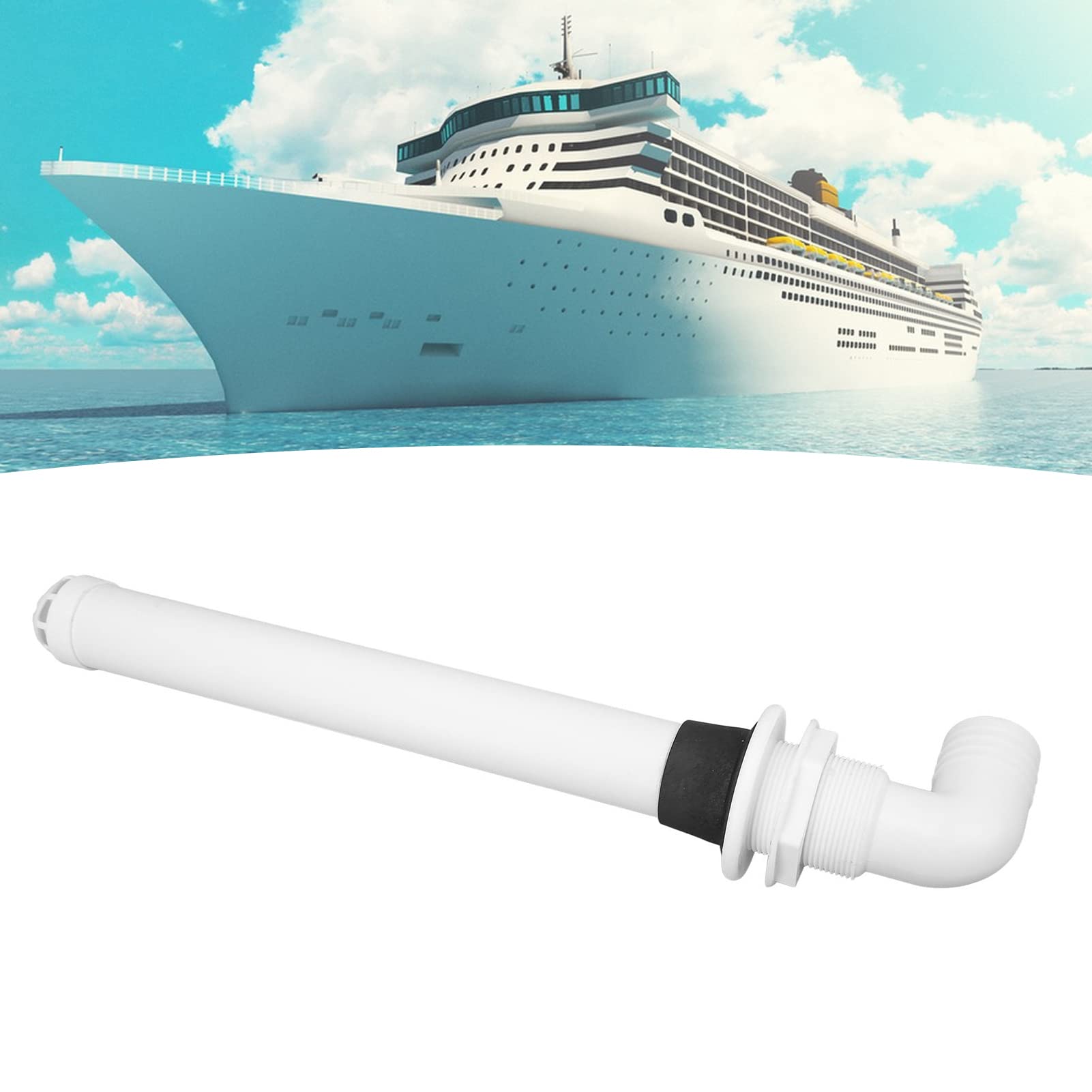 Tubo Di Scarico Di Troppo Pieno, Plastica e PVC Tubo Di Scarico Del Troppopieno Piletta Lavabo Bagno Universale per Yacht, Acquari, Bagni,