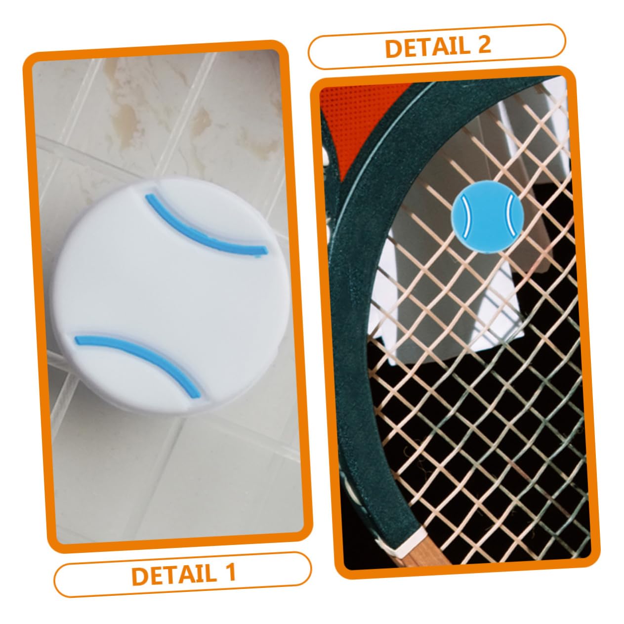 POPETPOP 8Pcs Tennis Racket Dampeners Silicone Vibration Dampers for Tennis Rackets Shock Absorbers Colors for Enhanced Comfort and Control