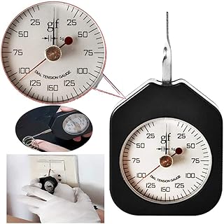VTSYIQI Unit G Dial Tension Gauge meter tester Tensionmeter Gram Force Meter Single Pointer 150G Pressure Pull Tester Gage Analog tension meter tension tester Double needle Gram gauge